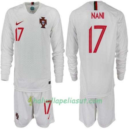 Jalkapallo Pelipaidat Portugali NANI 17 Lasten World Cup 2018 Vieraspaita Pitkähihainen